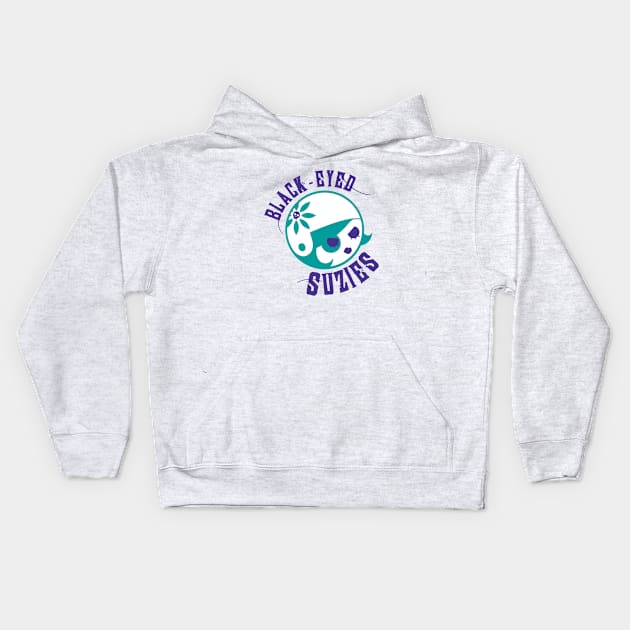 Black Eyed Suzies Kids Hoodie by Free State Roller Derby